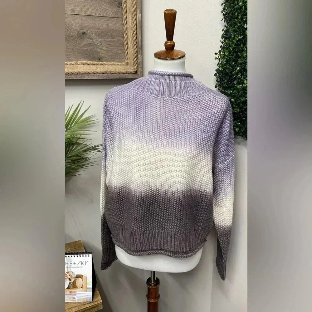 purple sweater she and sky size Medium women’s sweater - Picture 2 of 11